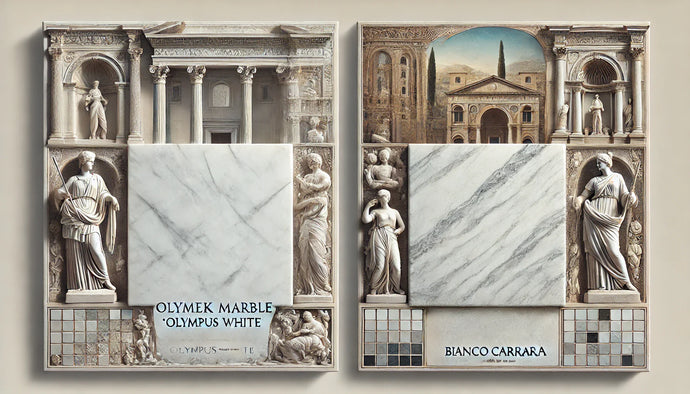 Weißer Marmor - Olympus White versus Bianco Carrara