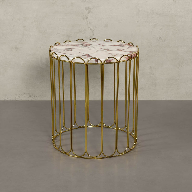 London marble side table