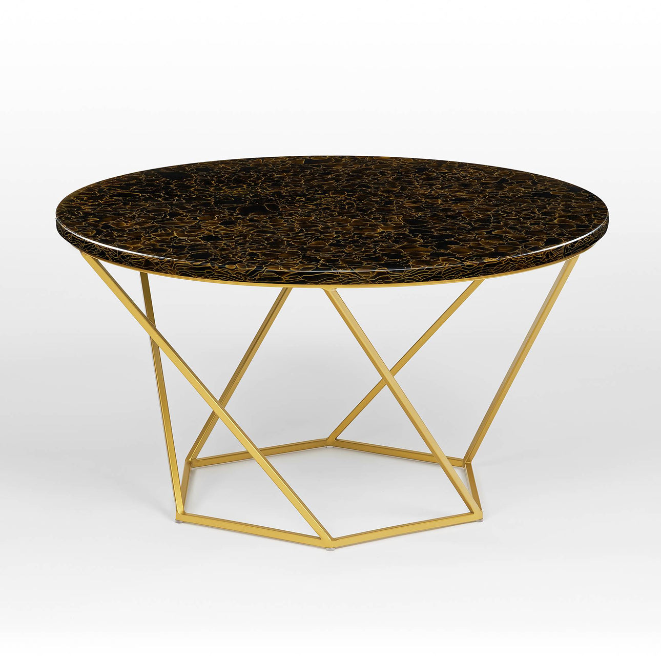 Venice glass ceramic coffee table
