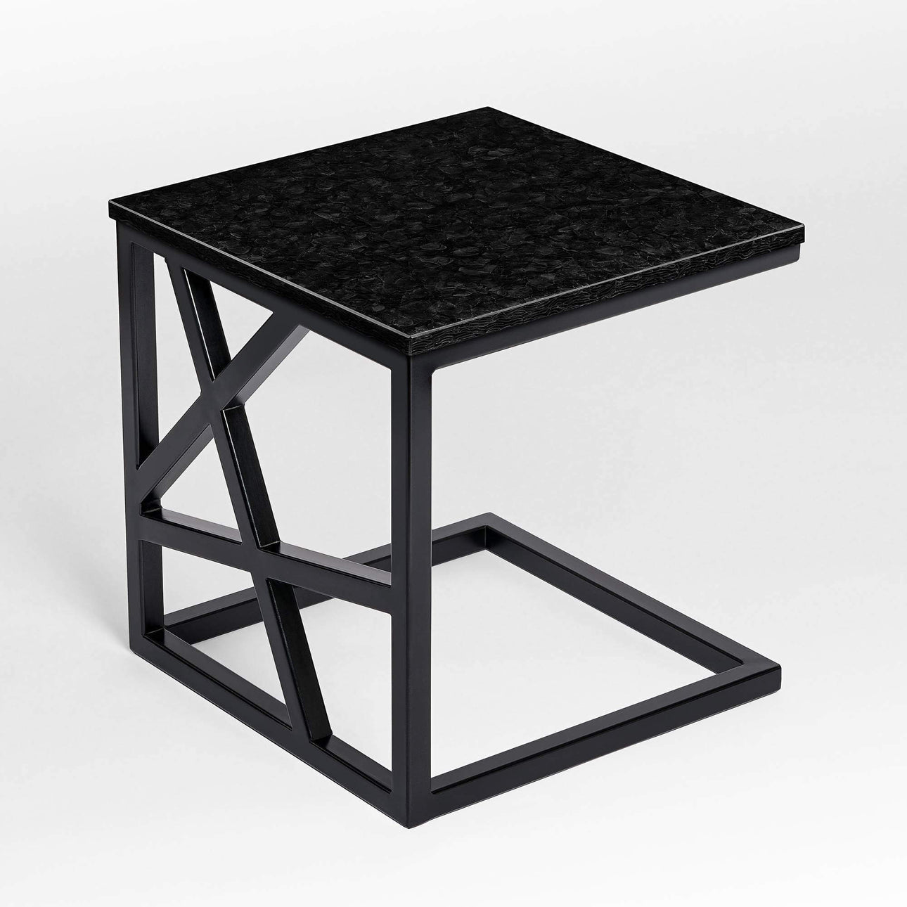Pittsburgh glass ceramic side table