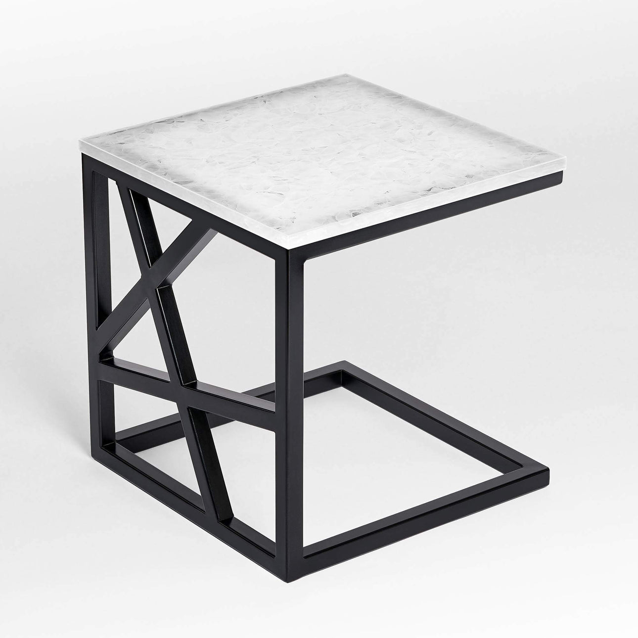 Pittsburgh glass ceramic side table